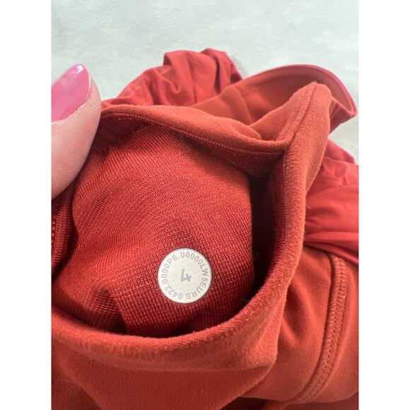Lululemon Align High Rise Legging Pant Ruched Cayenne Burnt Orange Rust Red - Picture 6 of 8